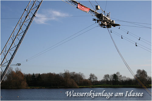 Wasserskianlage in Ostfriesland am Idasee in Ostrhauderfehn Idafehn