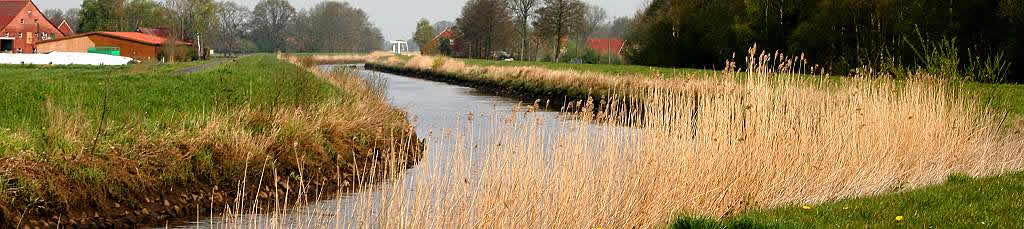 Ostfriesland in Ostrhauderfehn bei Papenburg etwas abseits der Nordsee.